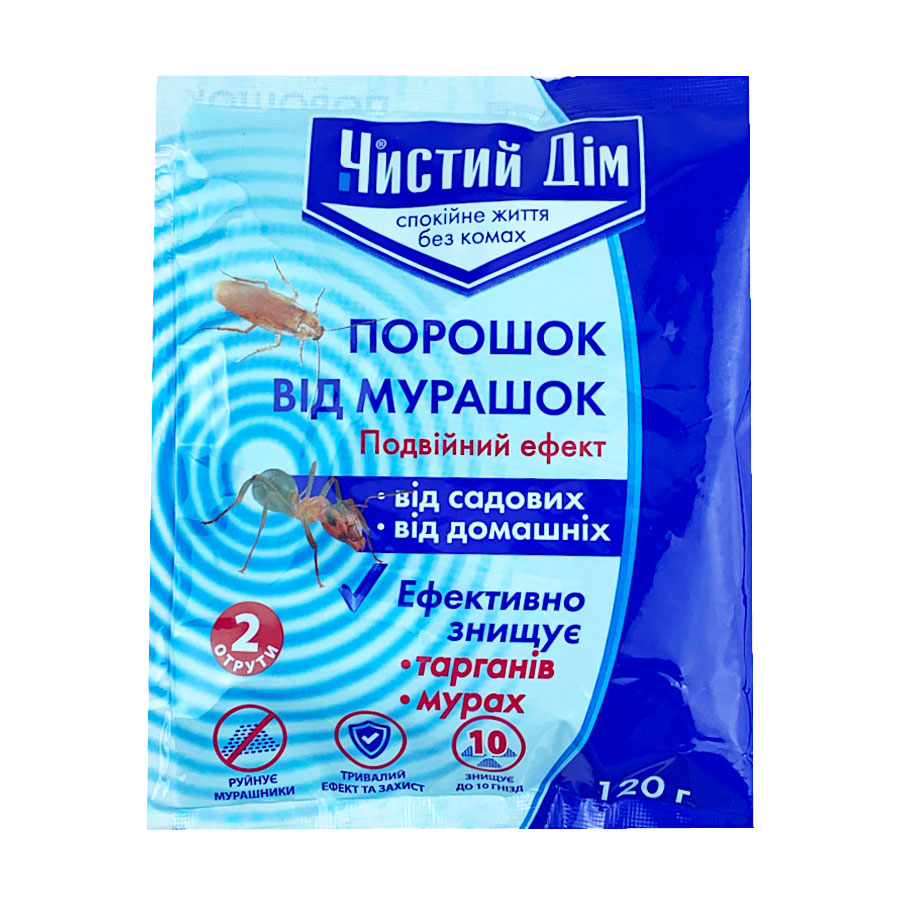 Порошок від мурашок Чистий Дім, 120 г